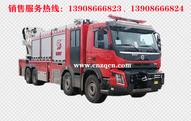 沃爾沃前四后八搶險(xiǎn)救援消防車